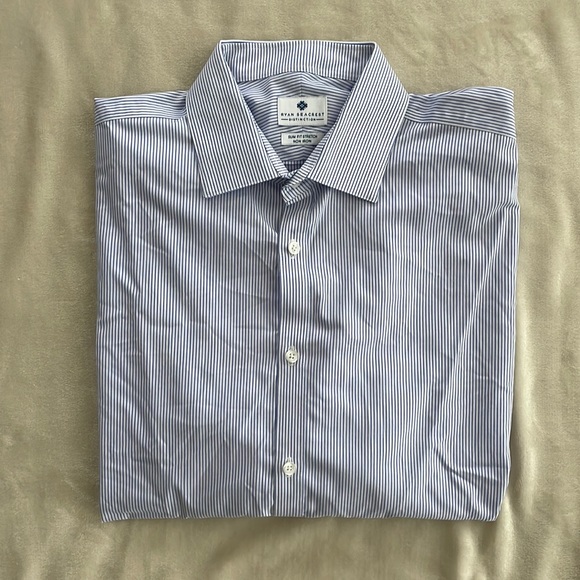 Ryan Seacrest Pinstripe Button Down - Picture 1 of 2